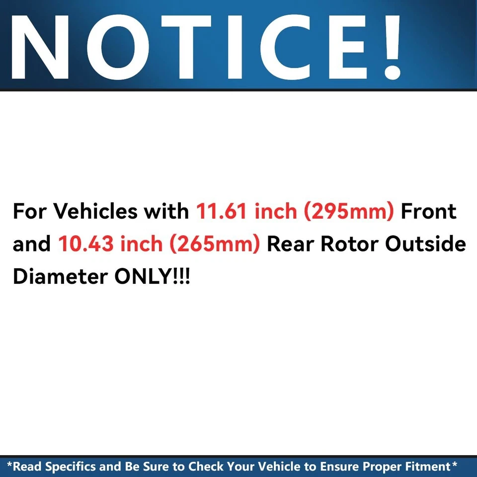 11.61" Front Drilled Rotors Ceramic Brake Pads for 2014-2018 Mazda 3 Sport CX-3 - Image 3 of 4