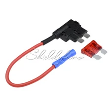 12V Car Add-a-circuit Fuse TAP Adapter Standard ATM APM Auto Blade Fuse Holder