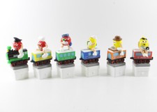 M & M´s Smarties == 6 x Werbefiguren Reklame StopfenFigur Zug Lok Waggons
