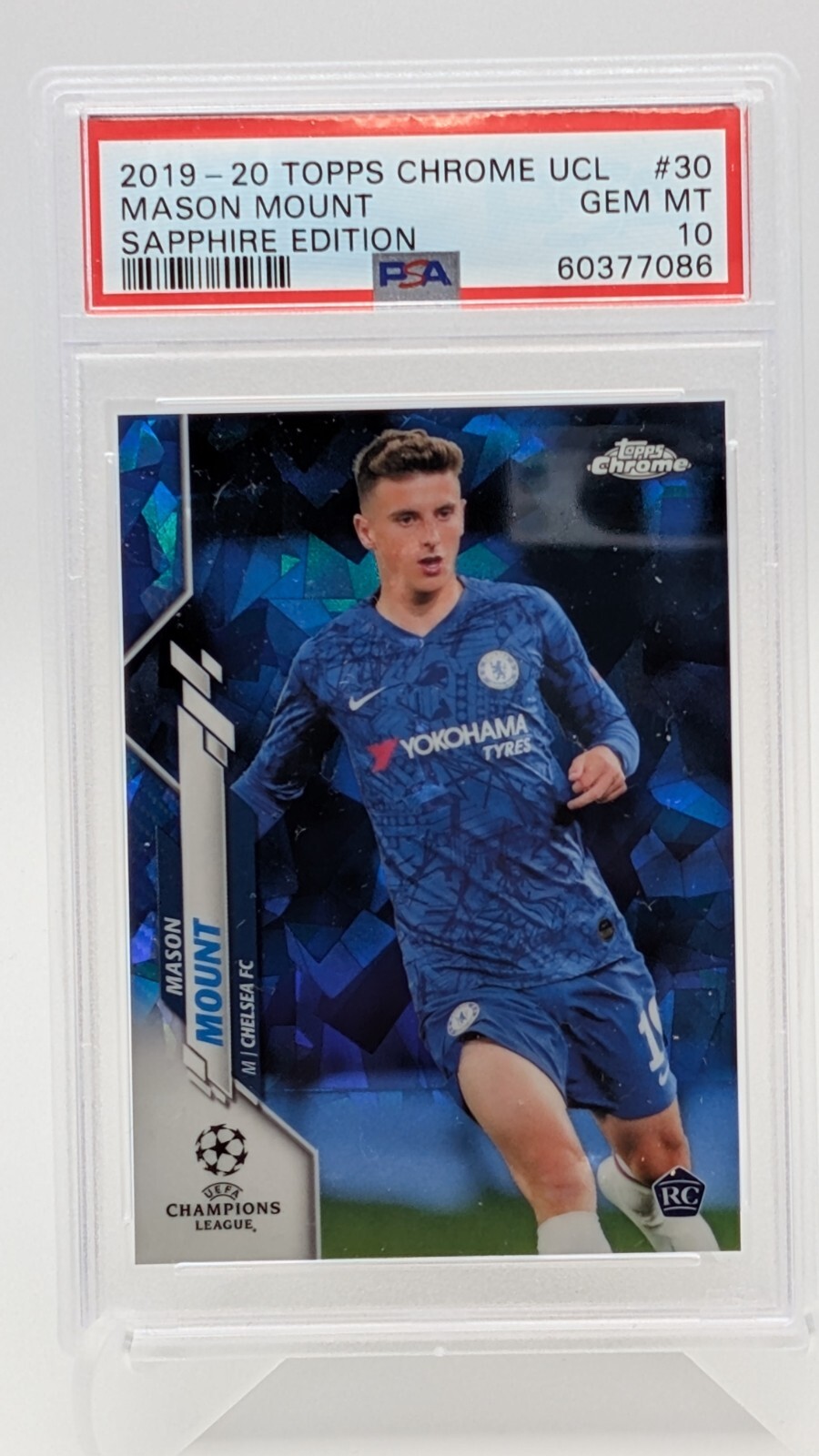 2019 Topps Chrome UCL Sapphire Mason Mount PSA 10 RC Rookie #30 QTY