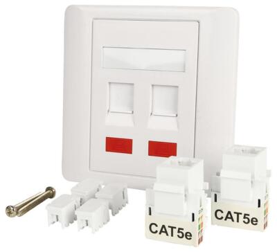Presa Da Muro Rj45 Modulo Presa Di Rete RJ45 Cat6 Kauden - Piastra Frontale Singola Per Installazione A Muro Patton VoIP - Foto 10