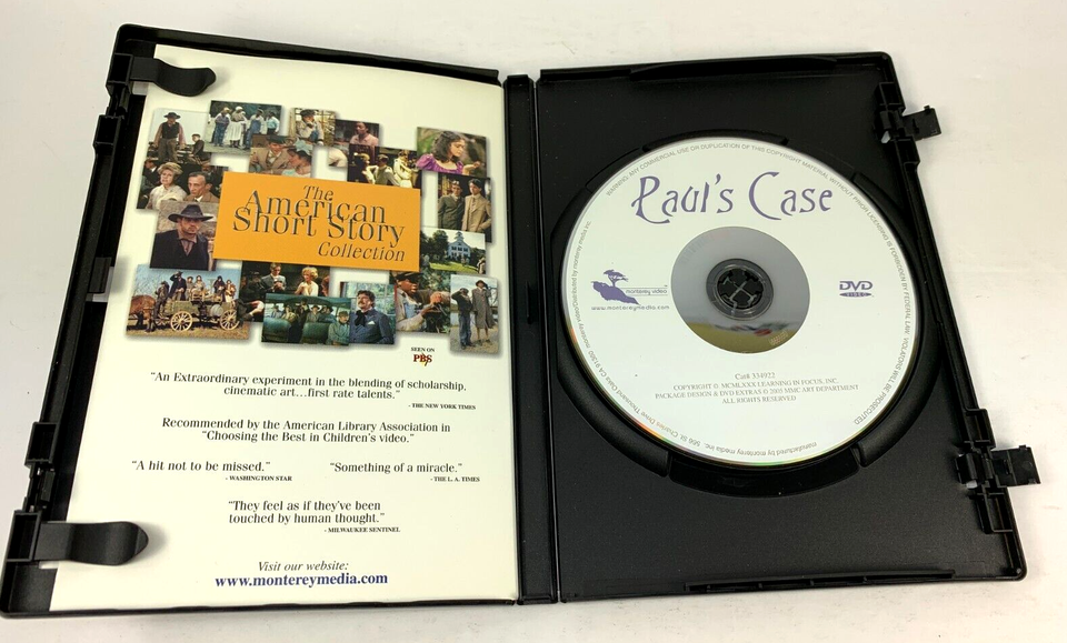 American Short Story Collection Paul's Case DVD Willa Cather