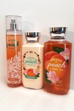 BBW Georgia Peach Sweet Tea New Lotion Shower Gel Fragrance Mist SEE FILL LEVEL