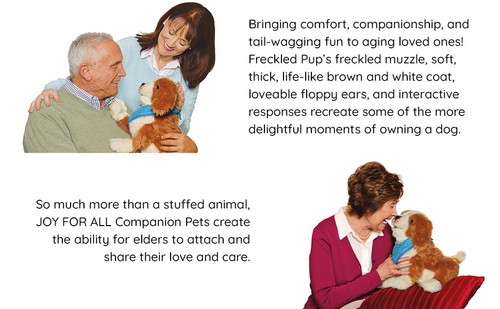 Joy For All Interactive Plush Pet Dog Freckled Golden Pup Friend Companion *NEW* - Picture 10 of 10