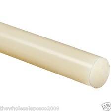 Nylon 6 Nylon 66 Round Bars Rod in Natural & Black 200mm to 600mm Long Lengths