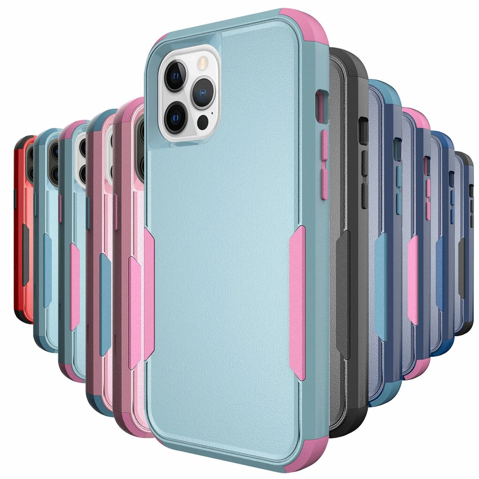 Phone Case For iPhone 15 14 Plus 13 12 Pro Max 11 Heavy Duty Shockproof Cover - Image 2 of 4
