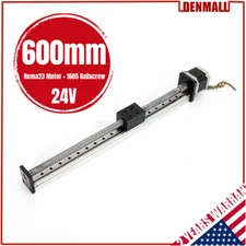 600mm CNC Linear Guide Rail Slide Stage Actuator Ball Screw Stroke Nema 23 Motor