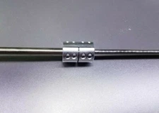 12.7 x 15mm 1/2" Rigid Clamp Shaft Coupler Double Length CNC Mill Motor Backlash