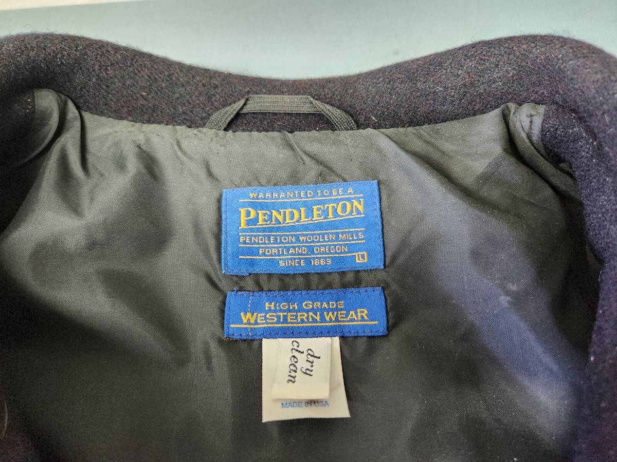 Rare Pendleton High Grade Western Wear Rainbow Jacket Sz L NO MOTH