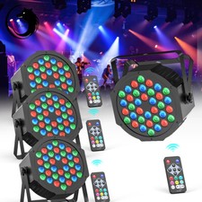 4PCS 36LED RGB DJ Disco Party Stage PAR Lights DMX Beam Light Bar Show Lighting