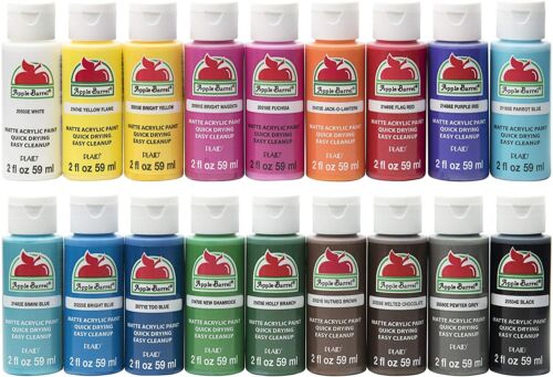 Plaid APPLE BARREL Acrylic Paints  MATTE  2oz 59ml bottles - 第 1/95 張圖片