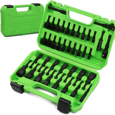 12/39 Magnetic Hex Nut Driver Master Kit,1/4'' Quick-Change Hex Shank SAE&Metric