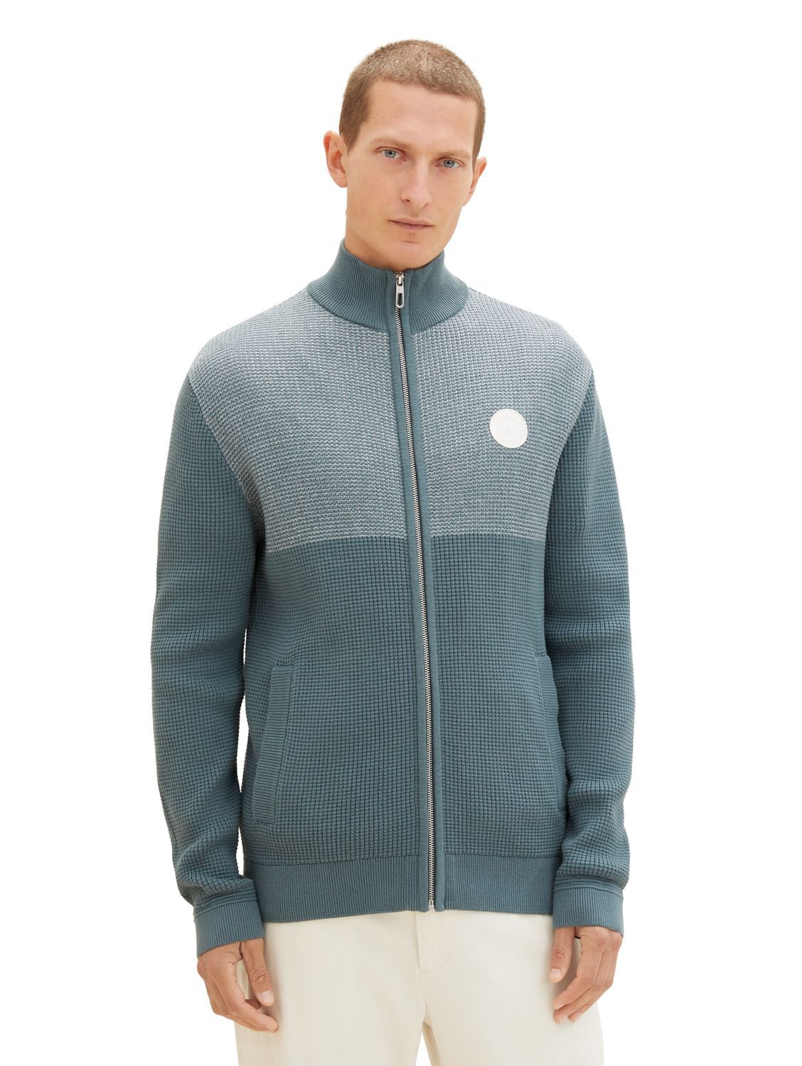 ДВУХЦВЕТНЫЙ ТРИКОТАЖ Tom Tailor Herren Strickjacke - Обычная посадка размеры S M L XL XXL 3XL 11690₽