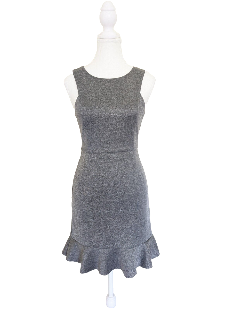 LOVE BONITO Jonah Neoprene Grey Dress Size Small Australia