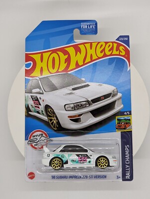 Hot Wheels Treasure Hunt 4/5 '98 Subaru Impreza 22B-STi Version Rally Champs