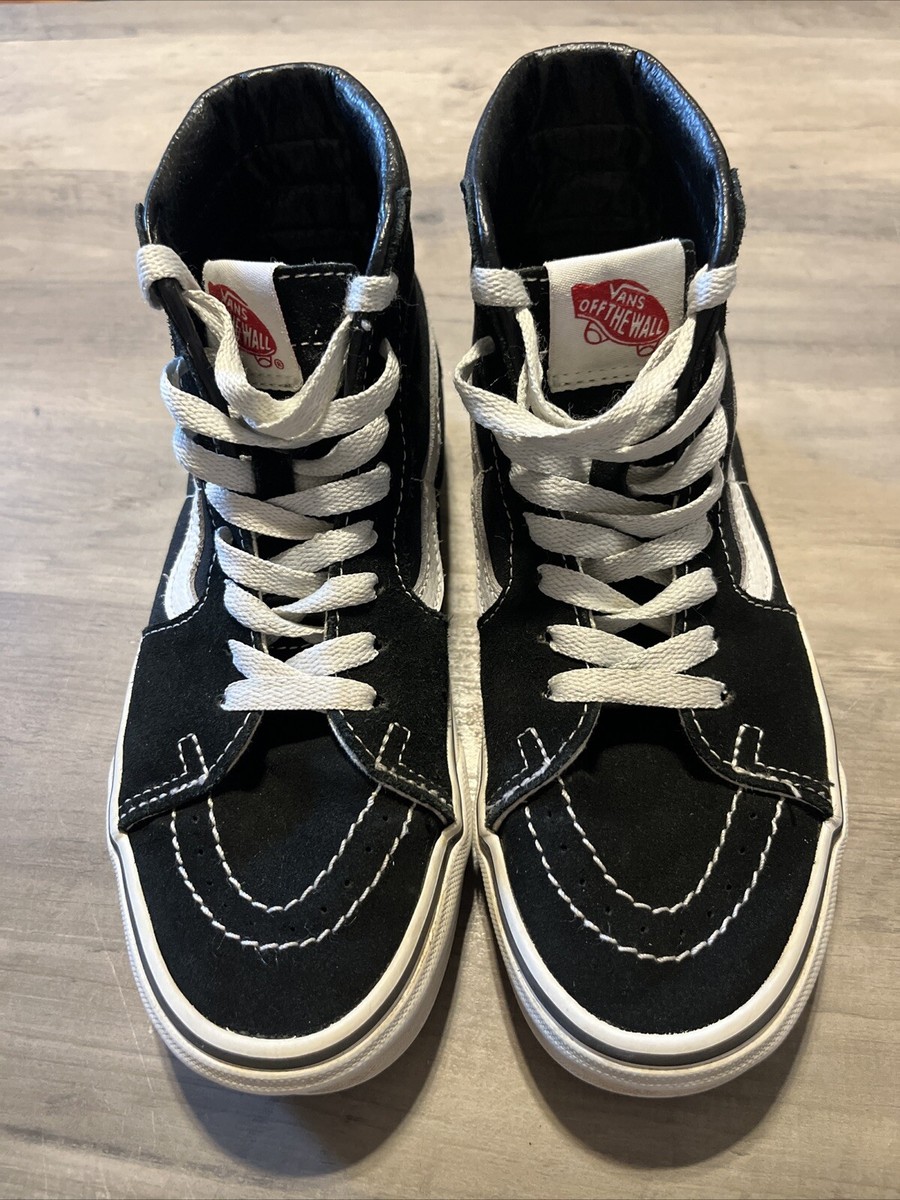 Vans Sk8-Hi Shoe Mens 4 Womens 5.5 Black White Skater Grunge