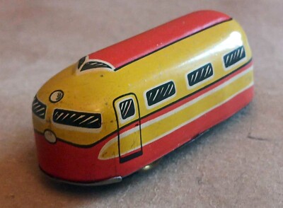 J. Höfler Wind Up Loco for  Tin Train Set , US-Zone Germany, working