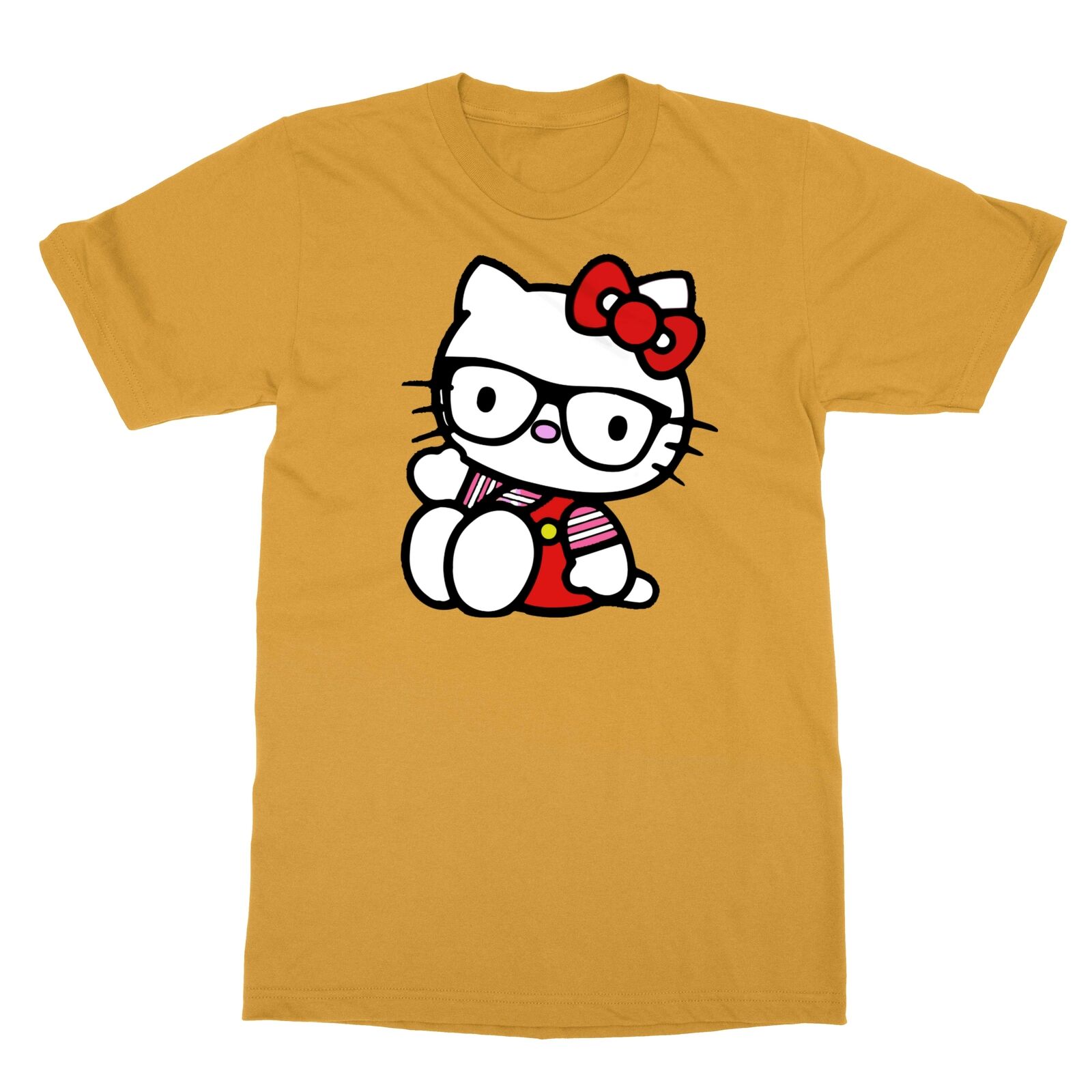  Hello Kitty Nerd Glasses Tee Shirt T-Shirt : Clothing, Shoes &  Jewelry