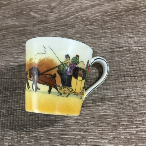 Royal Doulton Coaching Days Stagecoach Demitasse Cup Saucer Plate Pitcher 4 PCS - Picture 9 of 23