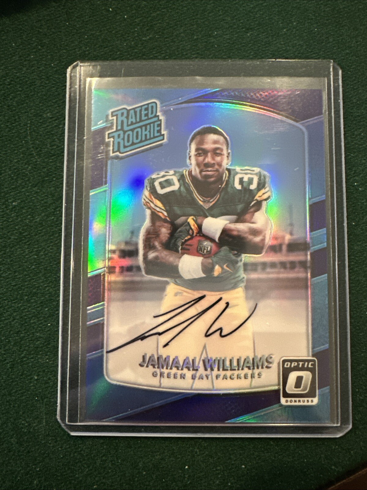 2017 Panini Donruss Optic - Jamaal Williams - Purple Auto #’d 11/35 - MINT!!