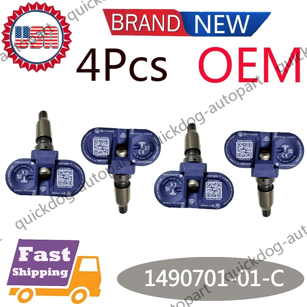 Tesla モデル3 純正TPMSセンサー 4個セット Set Of 4 TPMS Sensors OEM 1490701-01-C For Tesla Model 3, Y, S, X
