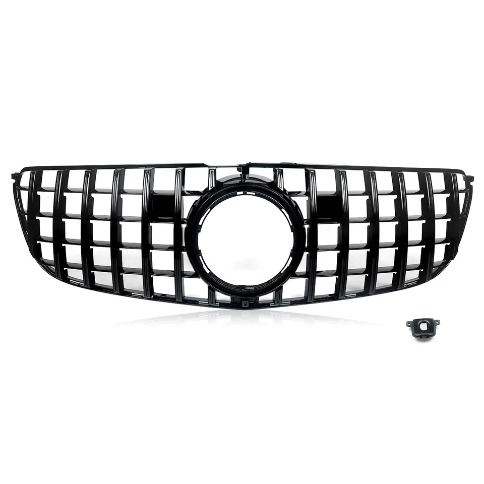 For 2016-2019 Mercedes GLS X166 GLS450 GLS550 Front Grille GT Style Gloss Black Foto 4 de 4