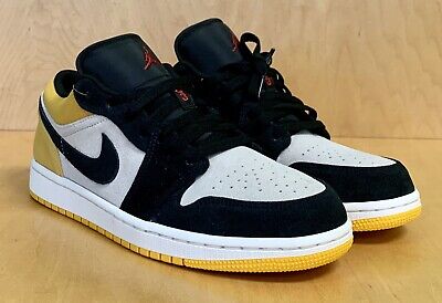 NIKE AIR JORDAN 1 RETRO I LOW SAIL UNIVERSITY GOLD BLK NIKE AIR JORDAN 1 RETRO I LOW SAIL UNIVERSITY GOLD BLK