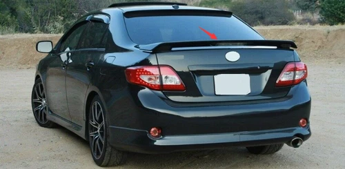 Alerón de maletero negro para Toyota Corolla 2009-2013 con luz de freno LED sedán - Imagen 1 de 7