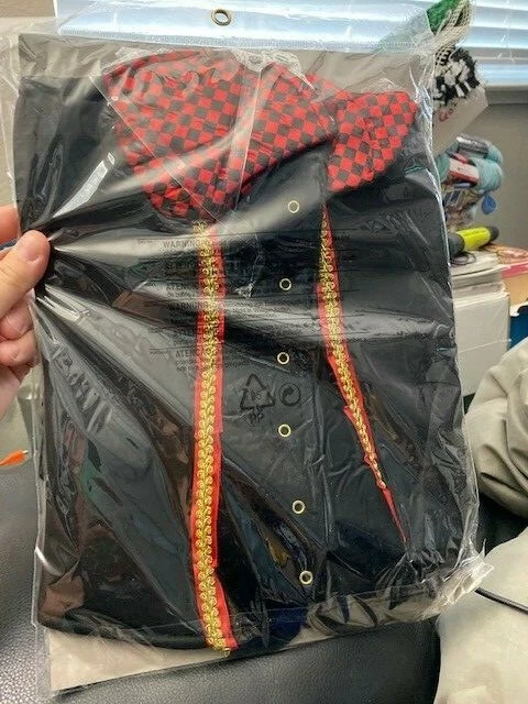 Little Red Riding Hood Corset Top Fancy Dress Halloween Adult Costume Accessory - Image 2 of 2