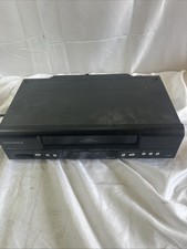 Magnavox MVR440MG/17 4-Head VHS VCR Player Recorder Tested Read No Remote Black