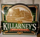 Vintage Killarney Red Lager Beer Metal 23x28 Sign By Deco-Sign, Yr 2000