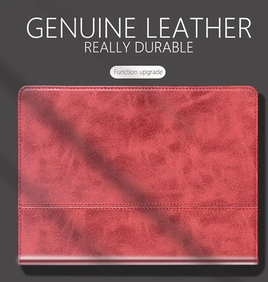 NANROIL Samsung S8 + 12.4 Pen Case Red Genuine Leather Protective Shell Sleep - Image 4 of 4