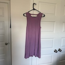 living doll Sleeveless Lavender-Mini Dress