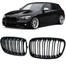 Doppelsteg K�hlergrill Performance Schwarz Glanz f�r 1er BMW F20 F21 2010-2014