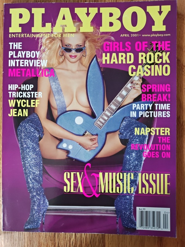 Playboy Magazine April 2001, Centerfold Katie Lohmann, Girls Of The Hard ARock