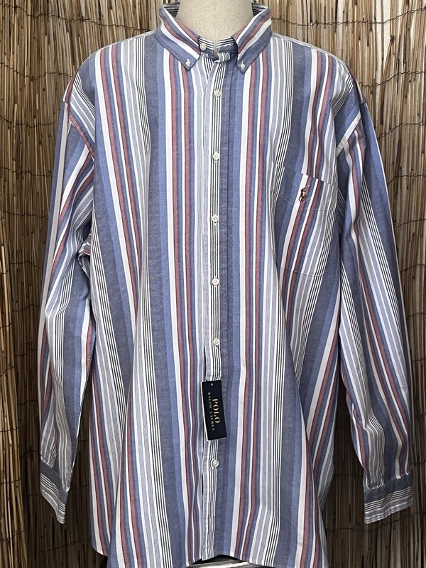 Polo Ralph Lauren LS Button Up Shirt-Size 4XB-100% Cotton-NWT-Big & Tall