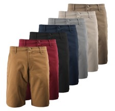 Men's Classic Below The Knee Casual Stretch Cotton Blend Slim Fit Chino Shorts