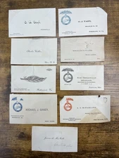 1892 1907 NALC Convention Delegate 9 Card Lot Postal Mail Union History Labor US