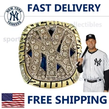 2000 NY Yankees World Series Ring - JETER #2 - Fan Gift - MLB Replica Ring