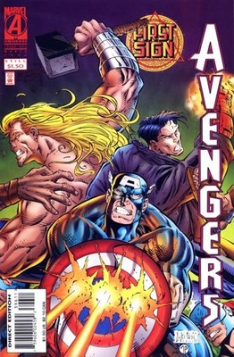 Avengers, The #396 FN; Marvel | First Sign Thor Captain America - w/Bag+Board