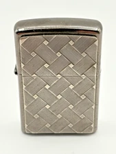2002 Vintage Zippo Lighter - Midnight Weave - Not Working - Made in USA