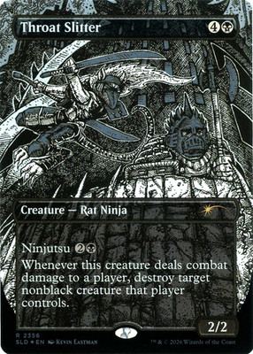Throat Slitter (Foil) 2356 - SLD TMNT Featuring: Kevin Eastman (Inks) MTG NM/M