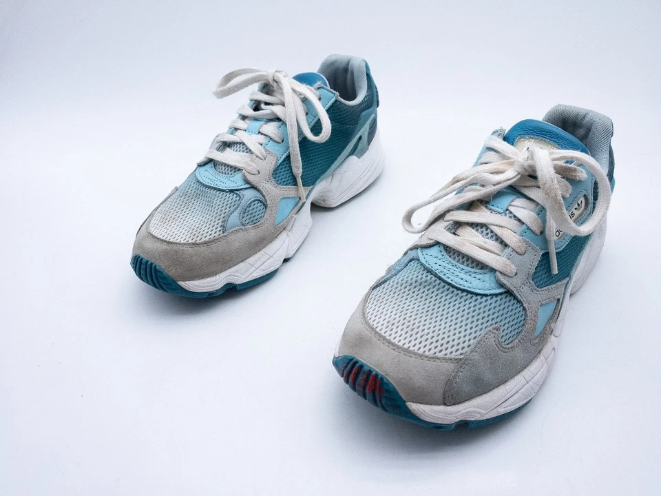 adidas Falcon W Homme Baskets Freizeits Chaussures Bleu Gr. 40 2/3 EU - Photo 1/4