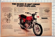 1979 Yamaha XS400-2E Motorcycle Original Print Ad Vintage Ephemera