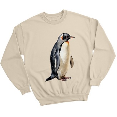 Realistischer Kaiserpinguin Herren Sweatshirt Pinguin Tiere Geschenk für Ihn