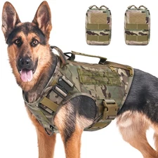 Tactical Dog Harness for Medium and Large Dogs No Pull Adjustable Dog Vest fo...