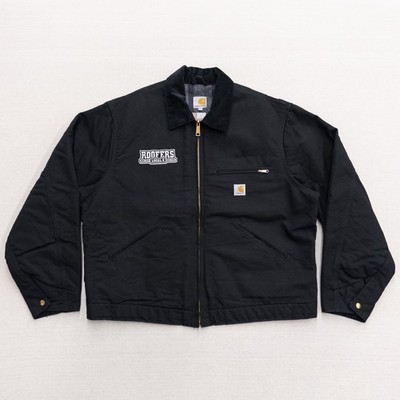 Vintage Carhartt Detroit Jacket USA Made XL Black Blanket Lined