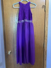 Vestido mameluco morado para niñas grandes descendientes Disney