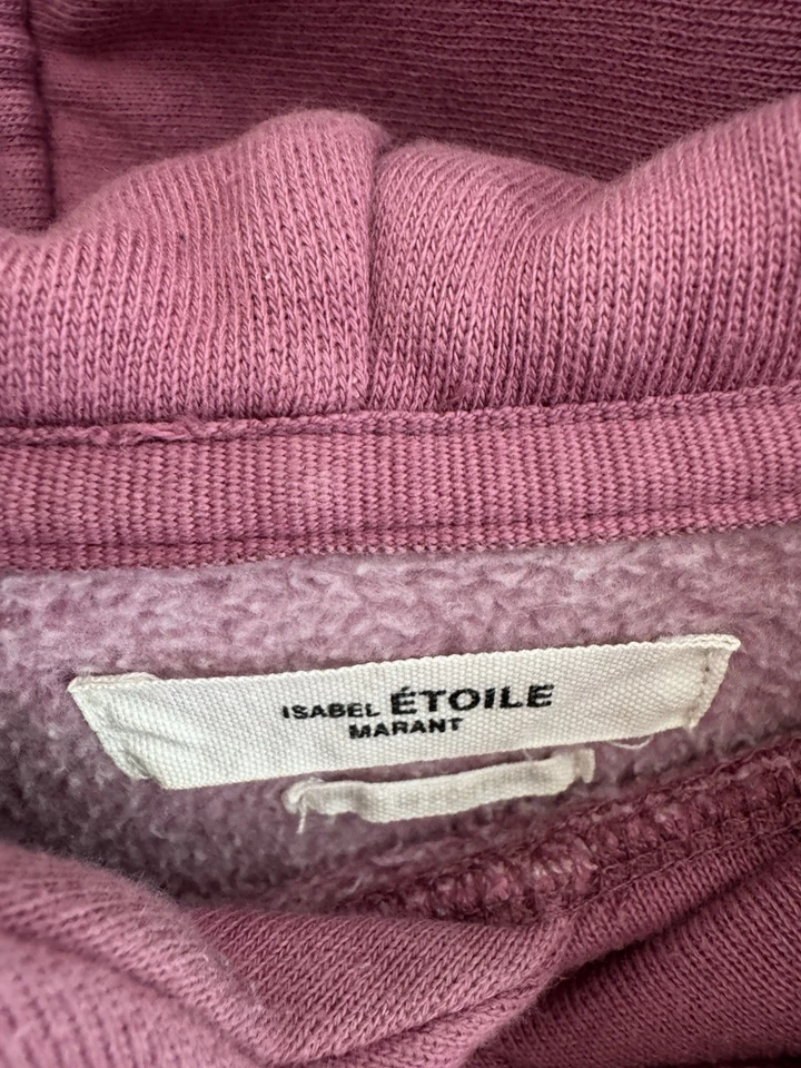 Isabel Marant Etoile Gradiant Logo Sudadera con Capucha Rosa Talla 38 Pullover Sudadera Foto 3 de 4