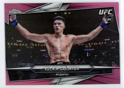 2026 Topps Chrome UFC Pink Refractor 86/250 Islam Dulatov #24 Rookie RC 6q5